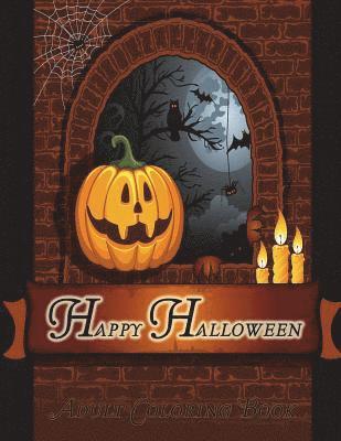 Happy Halloween: Adult Coloring Book 1