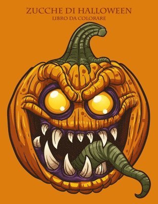 bokomslag Zucche di Halloween Libro da Colorare 1