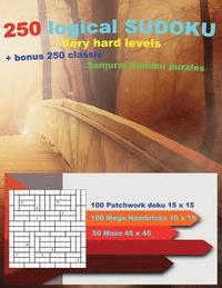 bokomslag 250 logical SUDOKU - Very hard levels ] bonus 250 classic Samurai Sudoku puzzles