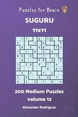 bokomslag Puzzles for Brain Suguru - 200 Medium 11x11 vol.12