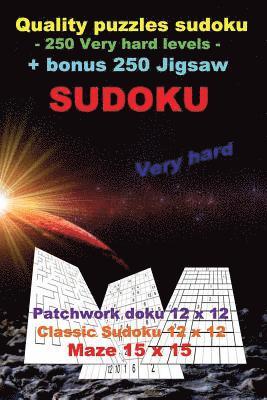 bokomslag Quality puzzles sudoku - 250 Very hard levels + bonus 250 Jigsaw Sudoku