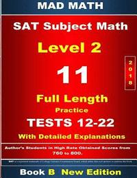 bokomslag 2018 SAT Subject Math Level 2 Book B Tests 12-22