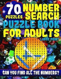 bokomslag Number Search Puzzle Book for Adults Large Print: Number Search Books for Seniors and Adults