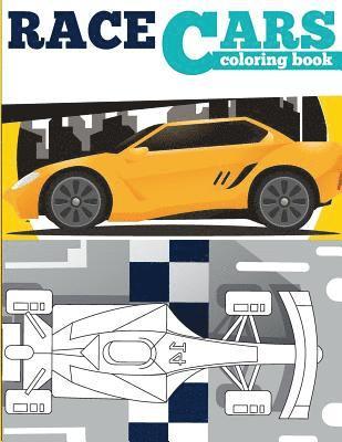 bokomslag RACE CARS Coloring Book: Sport car coloring book