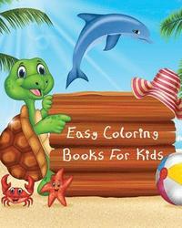 bokomslag Easy Coloring Books For Kids: Wild Ocean Sea Animal Life Under the Sea Activity (Jumbo Coloring Book), 100 Pages