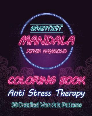 bokomslag Anti Stress Therapy Coloring Book: 50 Detailed Mandala Patterns