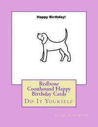 bokomslag Redbone Coonhound Happy Birthday Cards