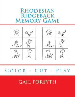 bokomslag Rhodesian Ridgeback Memory Game