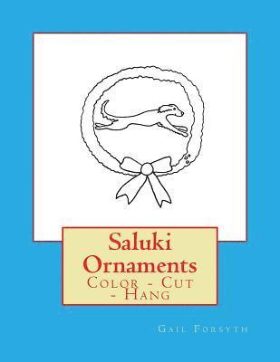 Saluki Ornaments: Color - Cut - Hang 1