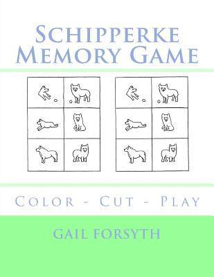 Schipperke Memory Game: Color - Cut - Play 1