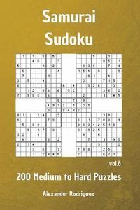 bokomslag Samurai Sudoku Puzzles - 200 Medium to Hard vol. 6