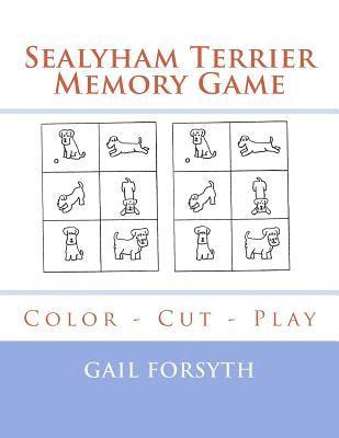 Sealyham Terrier Memory Game: Color - Cut - Play 1