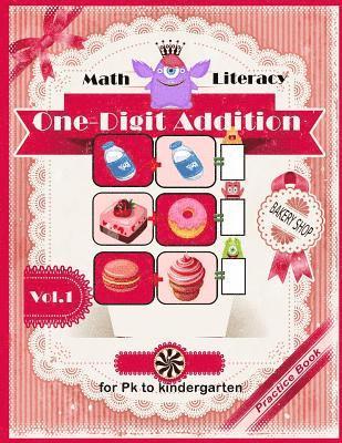 Math Literacy One-digit Addition Practice book for Pk to kindergarten: Easy Math for Children Workbook 1