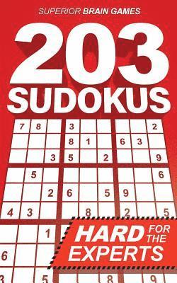 203 Sudokus: A DIFFICULT SUDOKU book with solutions 1