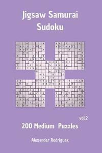 bokomslag Jigsaw Samurai Sudoku Puzzles - Medium 200 vol. 2