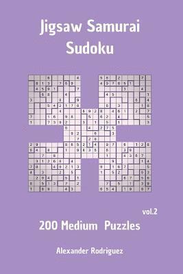 bokomslag Jigsaw Samurai Sudoku Puzzles - Medium 200 vol. 2