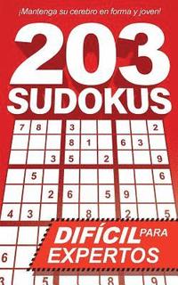 bokomslag 203 Sudokus: Un libro de SUDOKU DIFÍCILES con soluciones