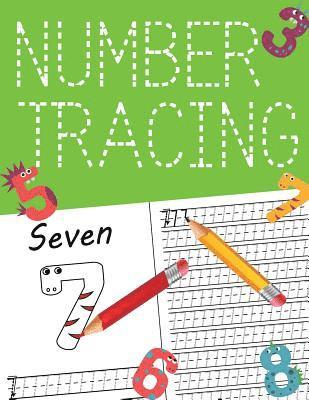 bokomslag Number tracing: Tracing Book for Preschoolers and Kids, Cartoon number, Learn number 1 to 20 and coloring pratice, Easy to learning and practice