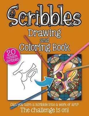 bokomslag Scribbles Drawing and Colouring Book: Adult Drawing and Coloring Book to Bring Out the Creative Genius in You