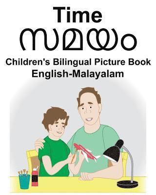 English-Malayalam Time Children's Bilingual Picture Book 1