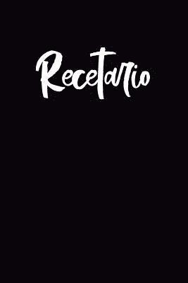 Recetario: Libreta a rayas pequeña, libro de recetas en blanco para escribir. Regalo original perfecto para hombre, mujer. Para c 1