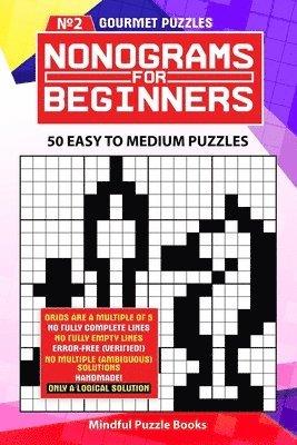 Nonograms for Beginners 2: 50 Easy to Medium Puzzles 1