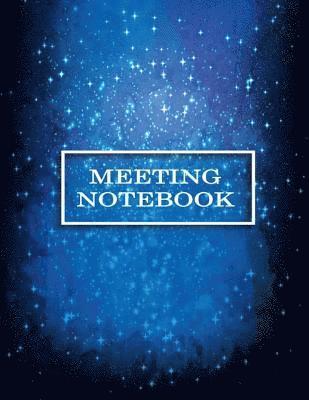 bokomslag Meeting Notebook: Business Meeting Book for Secretary and Professional Meeting Record - 120 Pages (Ruled Format) 8.5 X 11