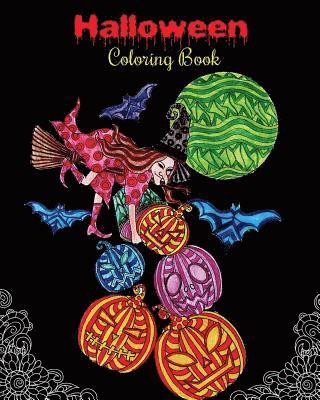 bokomslag Halloween Coloring Book: Gorgeous Halloween Coloring Book: Halloween Fantasy Art with Witches, Zombies, Bats, Pumpkins, Skulls and More!