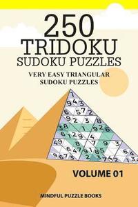 bokomslag 250 Tridoku Sudoku Puzzles: Very Easy Triangular Sudoku Puzzles