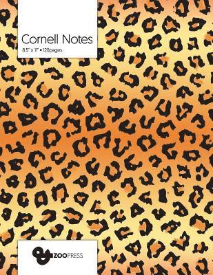 bokomslag Cornell Notes: Leopard Pattern Cover - Best Note Taking System for Students, Writers, Conferences. Cornell Notes Notebook. Large 8.5