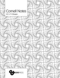 bokomslag Cornell Notes: Geometric Vortex - Best Note Taking System for Students, Writers, Conferences. Cornell Notes Notebook. Large 8.5 x 11,