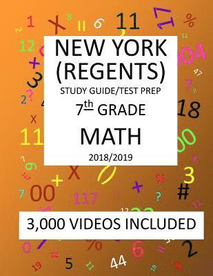 Mark Shannon - 7th Grade NEW YORK REGENTS, MATH, Test Prep: 2019: 7th Grade NEW YORK REGENTS MATH Test prep/study guide, Häftad