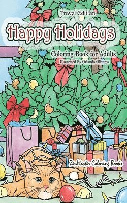 Happy Holidays Coloring Book for Adults Travel Edition 1