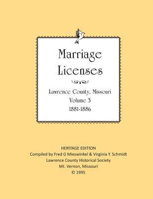 bokomslag Lawrence County Marriages 1881-1886