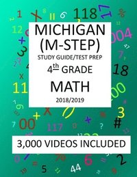 bokomslag 4th Grade MICHIGAN M-STEP, 2019 MATH, Test Prep: : 4th Grade MICHIGAN STUDENT TEST of EDUCATION PROGRESS 2019 MATH Test Prep/Study Guide