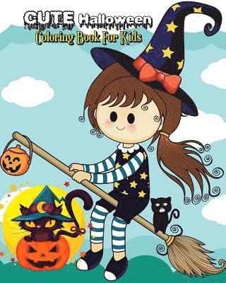 bokomslag Cute Halloween Coloring Book For Kids: Stress Relieving Halloween Designs Plus Halloween Activities for Kids: Mazes, Word Search Puzzle & Dot To Dot F