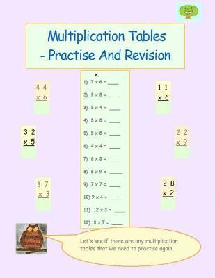 bokomslag Multiplication Tables Practise And Revision