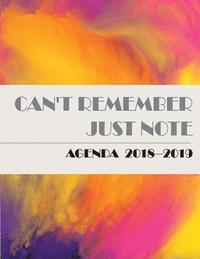 bokomslag Agenda 2018-2019: September 2018 to December 2019, 8.5'x11' sized, 115 Pages