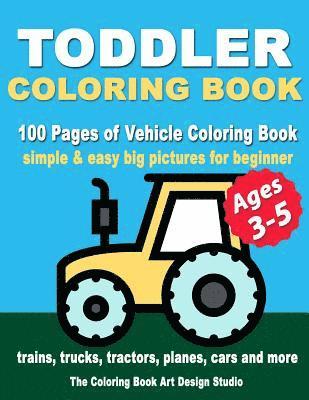 The Coloring Book Art Design Studio - Toddler Coloring Books Ages 3-5, Häftad