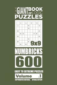 bokomslag Giant Book of Logic Puzzles - Numbricks 600 Easy to Extreme Puzzles (Volume