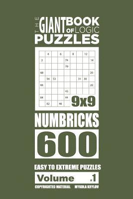 bokomslag Giant Book of Logic Puzzles - Numbricks 600 Easy to Extreme Puzzles (Volume