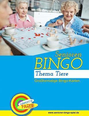 bokomslag Senioren Bingo Tiere: Bingo-Vorlagen zur Seniorenbeschäftigung