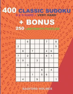 bokomslag 400 classic sudoku 9 x 9 HARD - VERY HARD LEVELS + BONUS 250 Labyrinth puzzles