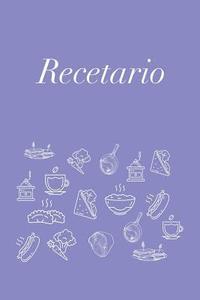 bokomslag Recetario: Libreta a Rayas Pequeña, Libro de Recetas, Recetario En Blanco Para Escribir. Regalo Original Perfecto Para Mujer, Hom