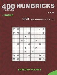 bokomslag 400 NUMBRICKS puzzles 9 x 9 + BONUS 250 LABYRINTH 25 x 25