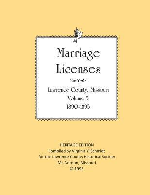 bokomslag Lawrence County Missouri Marriages 1890-1903