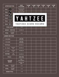 bokomslag Yahtzee Score Record: Yahtzee Games Record Score, Scoresheet Keeper Notebook, Yahtzee Score Sheet, Yahtzee Score Card, Write in the Player N