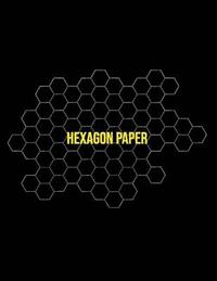 bokomslag Hexagon Paper: Honeycomb Hex Paper For Organic Chemistry Drawing Gamer Map Board Video Game - Create Mosaics Tile Quilt Design - Gold