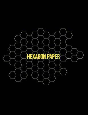 Hexagon Paper: Honeycomb Hex Paper For Organic Chemistry Drawing Gamer Map Board Video Game - Create Mosaics Tile Quilt Design - Gold 1