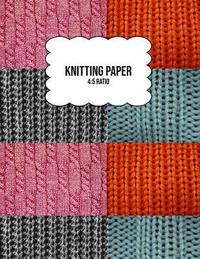 bokomslag Knitting Paper: Grid Rectangle Shape For Better Stitches Chart Pattern And Planning - 4:5 Ratio - Wool Collage (8.5" x 11" Size)